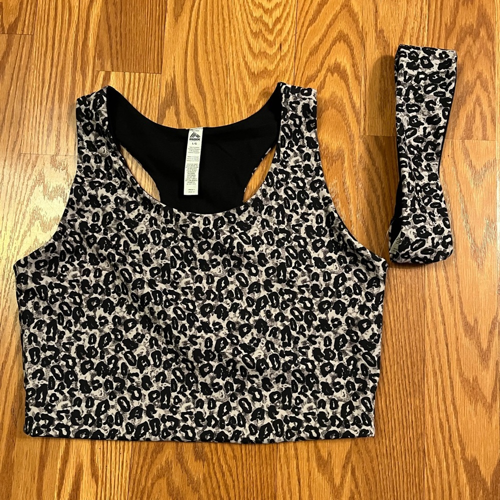 RBX 2 Piece Set- Cropped Sports Bra and Headband